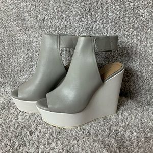 BCBGMaxAzria Block Wedge Heel 6.5